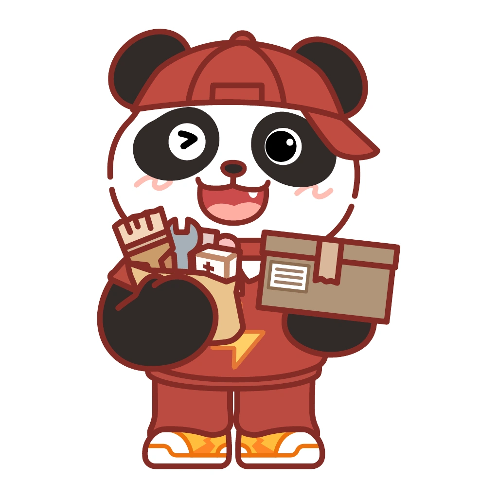 熊猫俊宇新形象角色延展：快递员完整角色