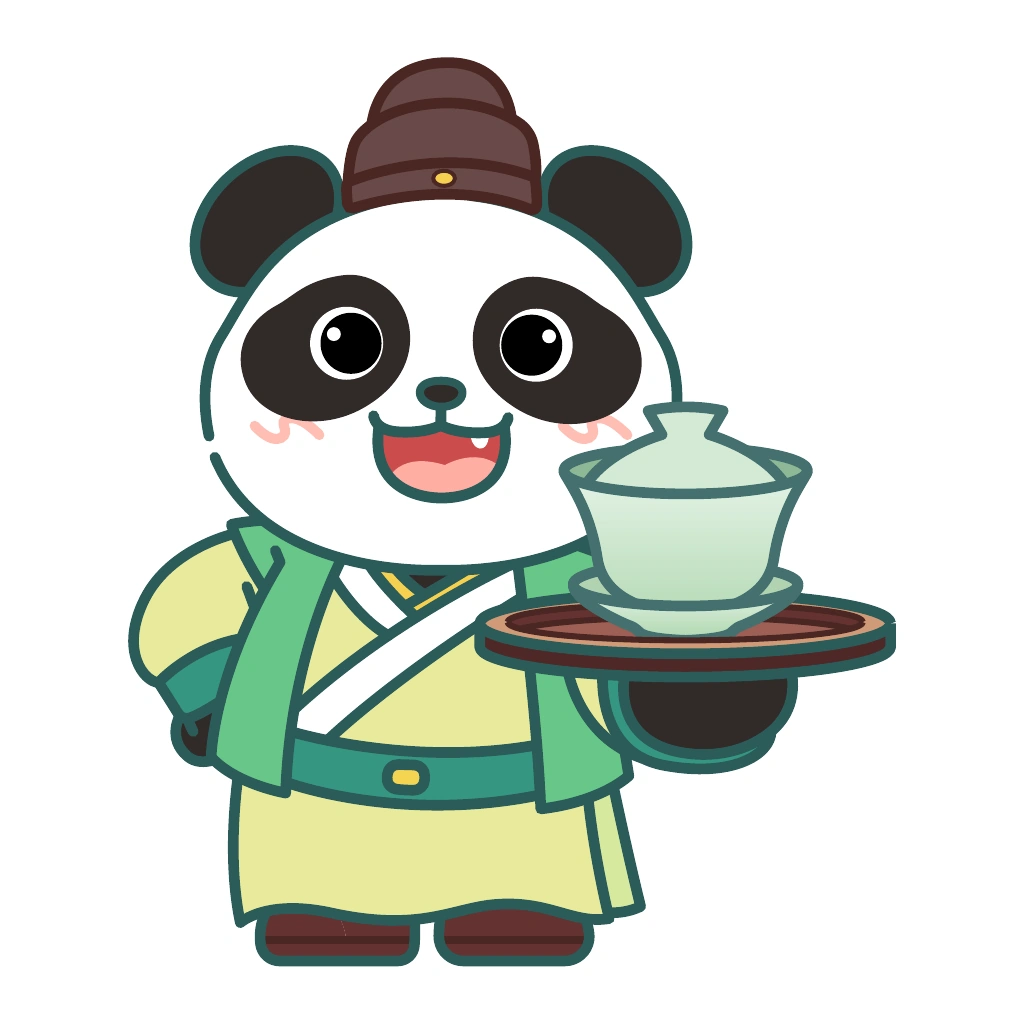 熊猫俊宇新形象角色延展：茶艺师完整角色